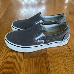 Vans Women’s Slip On Shoes Charcoal